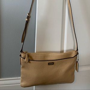 Coach leather crossbody bag